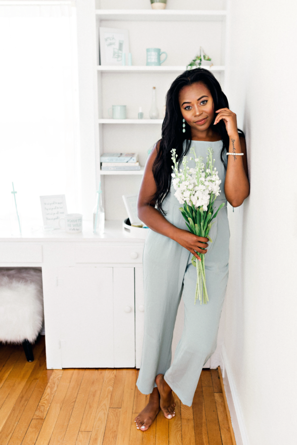 the mint sweater boutique- summer lookbook 2020- sage colored pantsuit- Jenny Kuhnau Pantsuit