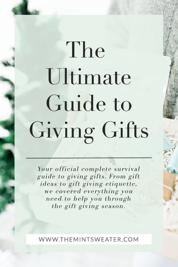 The Mint Sweater- Blog-The Ultimate Guide to Gift Giving-Ultimate Gift Giving Guide
